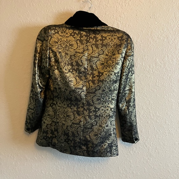 Anne Klein 11 | Jackets & Coats | Anne Klein 1 Size 1 Metallic Imported ...